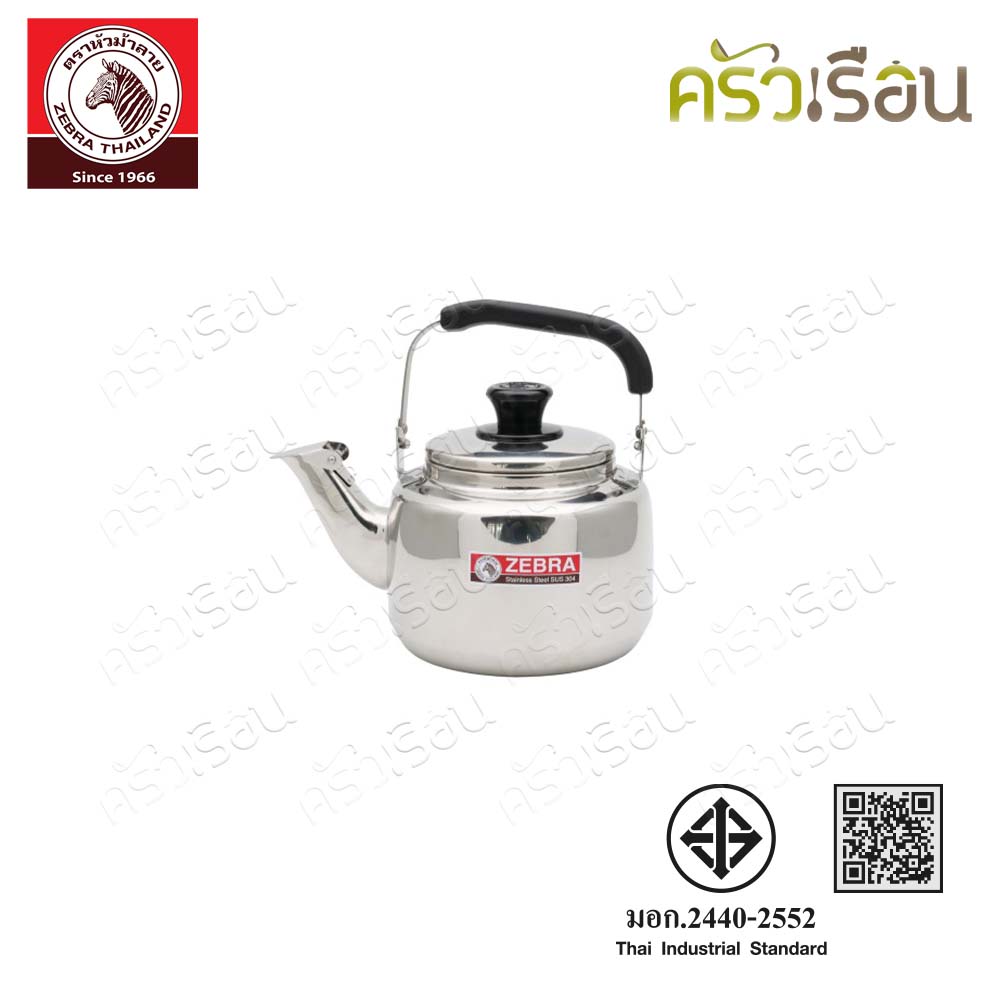 Zebra กาน้ำ กาต้มน้ำ ใบเล็ก รุ่น คลาสสิค Classic (ไม่มีนกหวีด) ความจุ 0.8 ลิตร 113301