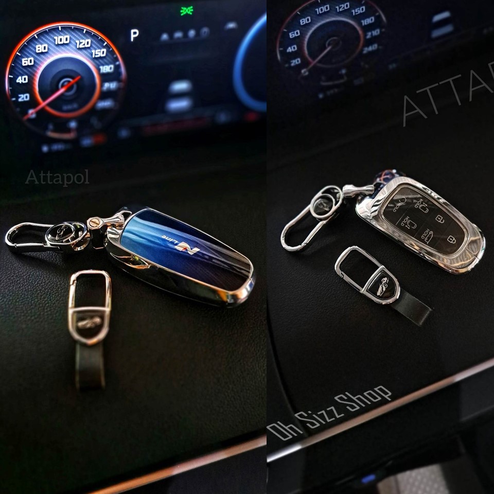 เคสโลหะอัลลอยรีโมทรถฮุนได Hyundai STARIA 2022 Design Hard Case สวย เรียบหรู มีสไตล์ Alloy/Transparent TPU Front Transparent push button Guard / 3D Mirror ABS Back Cover