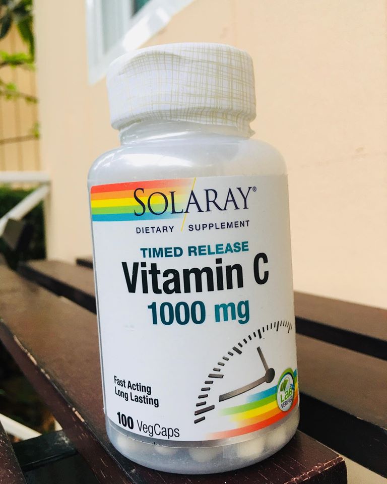 Solaray, Timed-Release Vitamin C, 1,000 mg, 100 Tablets