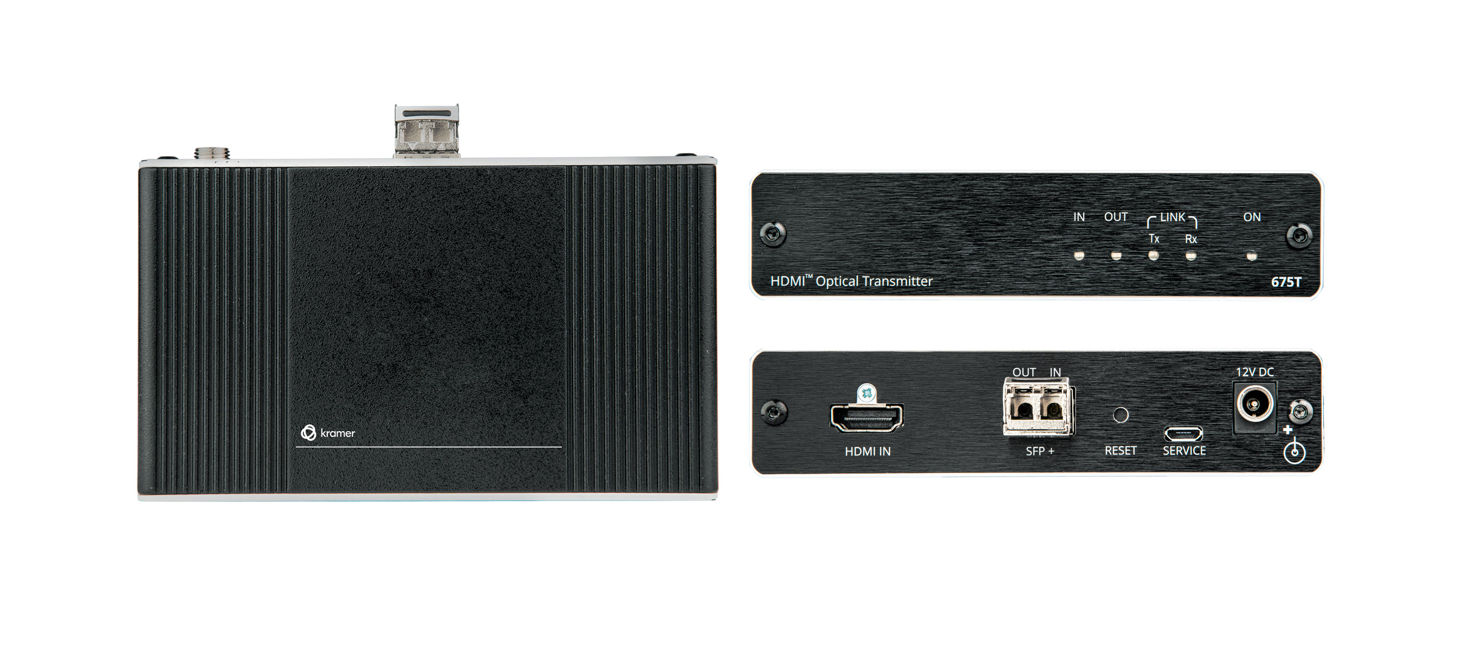 Kramer 675R/T 4K60 4:4:4 HDMI Extender Kit over Ultra–Reach MM/SM Fiber Optic
