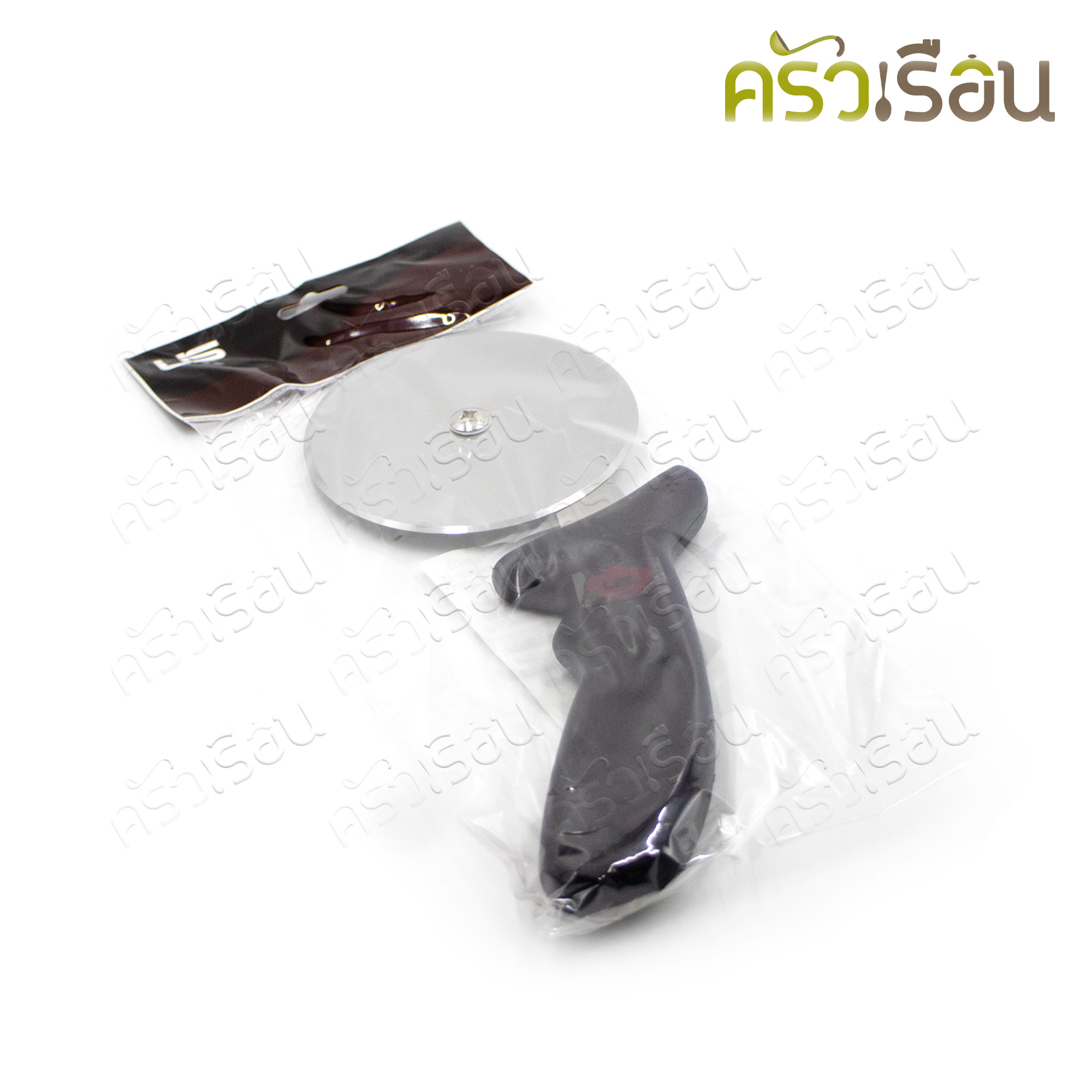 US ที่ตัดพิซซ่า สเตนเลส ด้ามดำ 9.5 นิ้ว ใบมีด 4 นิ้ว LP-25