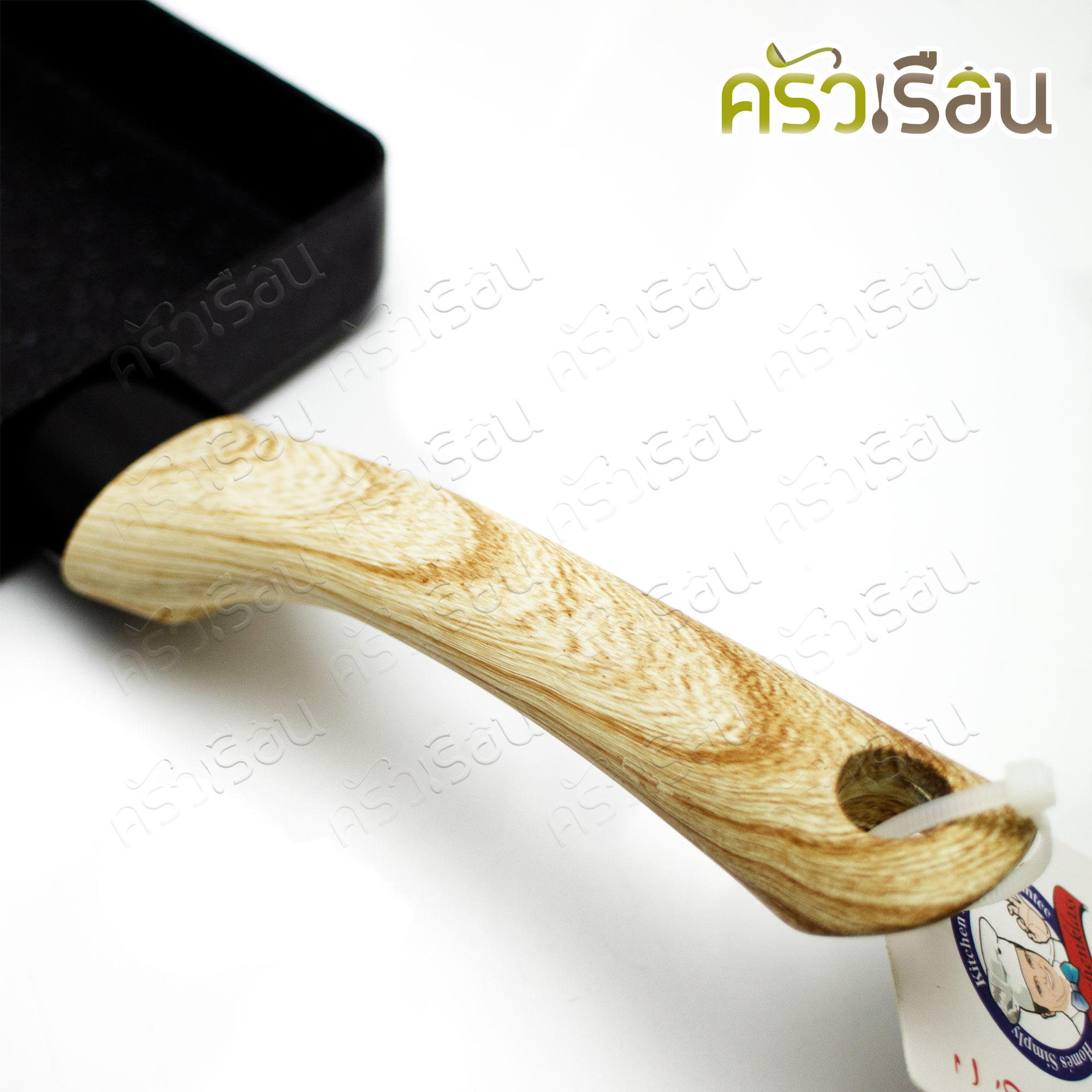 CPK กระทะไข่ม้วน เหลี่ยม เคลือบเทฟล่อน 18 x 15 ซม. ใช้กับเตาแม่เหล็กไฟฟ้าได้ Induction cooker กระทะเคลือบเทฟล่อน