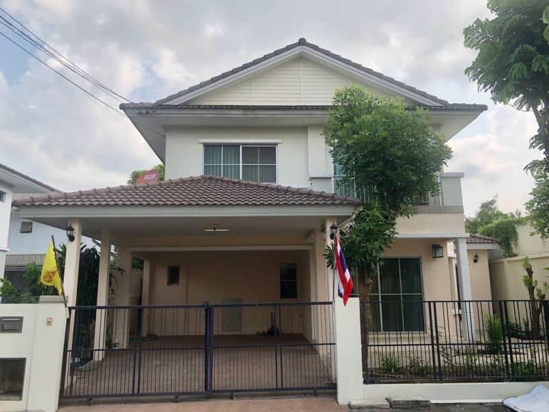 ขายบ้านเดี่ยว 2 ชั้น ม.ชัยพฤกษ์(Land&House) แจ้งวัฒนะ-รัตนาธิเบศร์ ปากเกร็ด นนทบุรี 56 ตรว รหัส H74