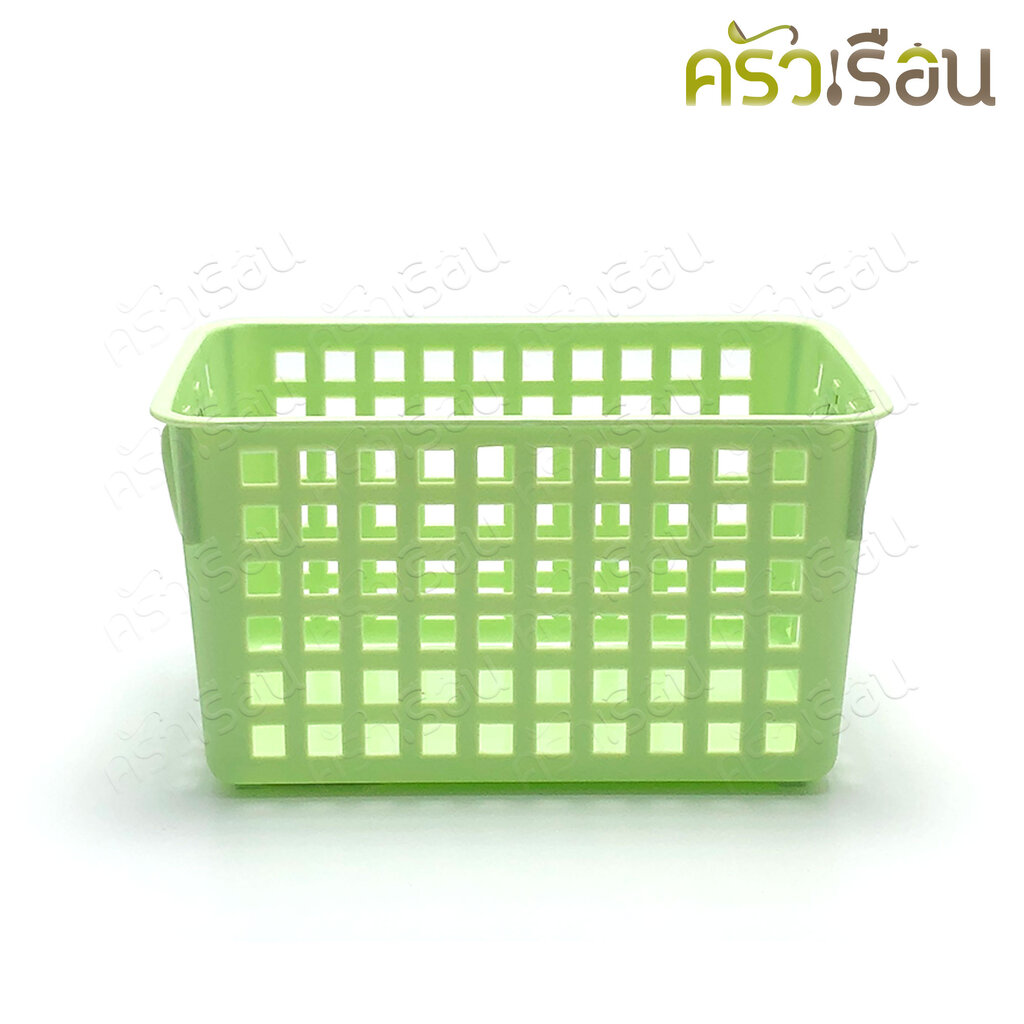 MOC ตะกร้าเหลี่ยม ทรงสูง คละสี เลือกสีไม่ได้ 16.5 x 22 x สูง 12.5 ซม. AJ B-21SL [ ตะกร้า ตะแกรง ]