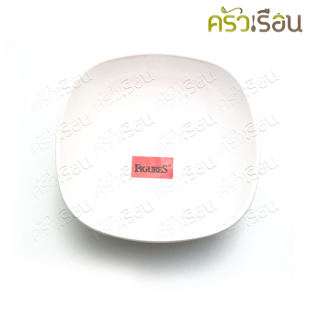 Figures ชาม สี่เหลี่ยม เมลามีน 6 นิ้ว B850-6 ราคาต่อใบ มีให้เลือก 2 สี ถ้วย