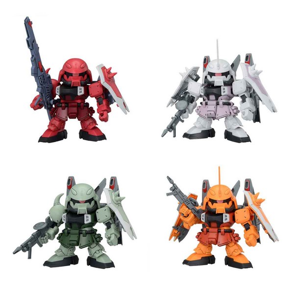 Bandai BB SENSHI ZGMF Zaku Series Set 4573102674548 (Plastic Model)