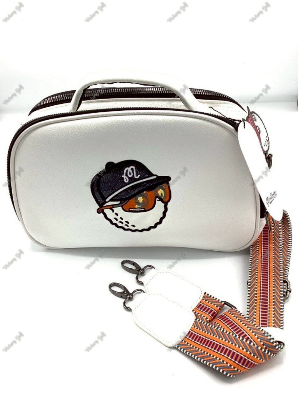 Pouch bag Malbon (+Strap) PU material White Color
