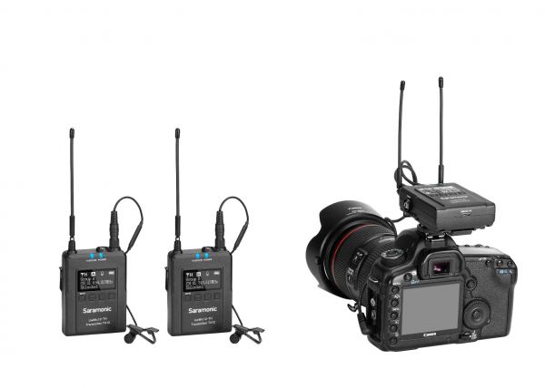 Saramonic Uwmic 12 TH Set 2 (RX12+TX12+TX12) ไมโครโฟนไร้สาย คลื่น UHF (1ตัวรับ+2ตัวส่ง)