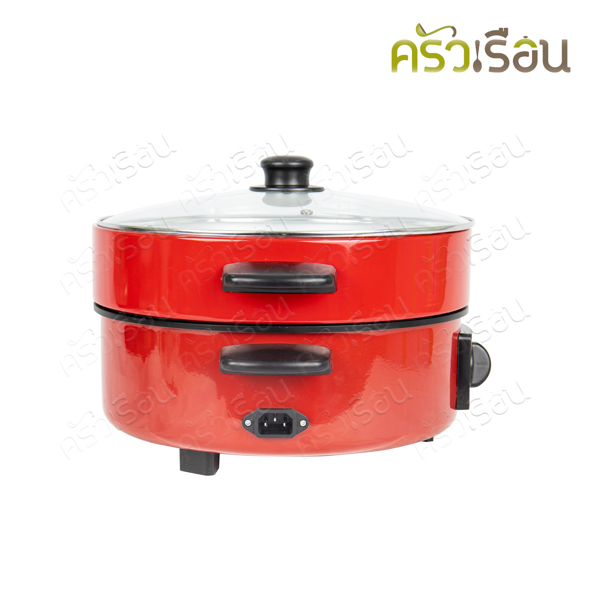 SMARTHOME Electric pan, multipurpose + steamer 3 liters 36.5 x 20 cm. SV-EP1001 Non-Stick Electric Frying Pan