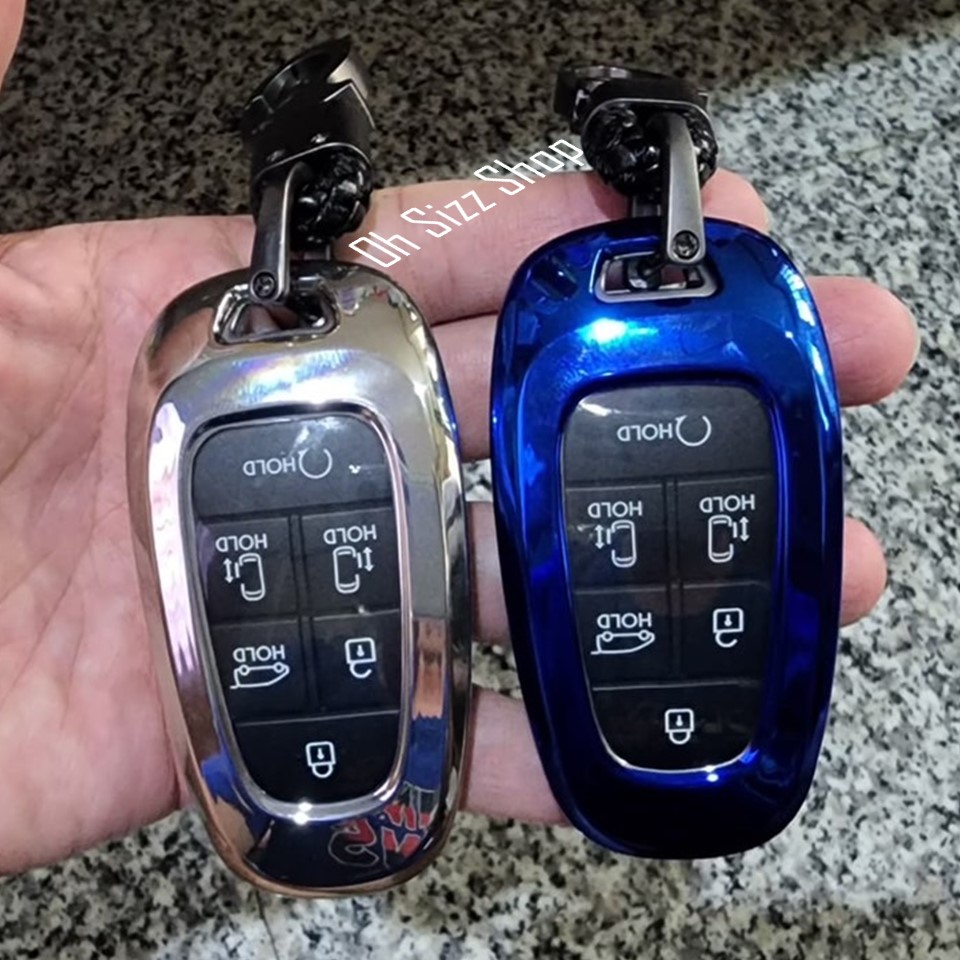 เคสรีโมทรถ HYUNDAI STARIA แบบฝาปุ่มใส (TPU Key Cover with with PC Transparent Push button Guard)