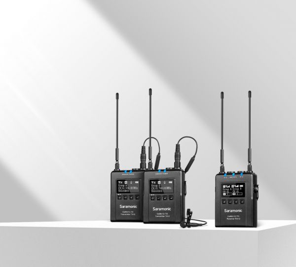 Saramonic Uwmic 12 TH Set 2 (RX12+TX12+TX12) ไมโครโฟนไร้สาย คลื่น UHF (1ตัวรับ+2ตัวส่ง)