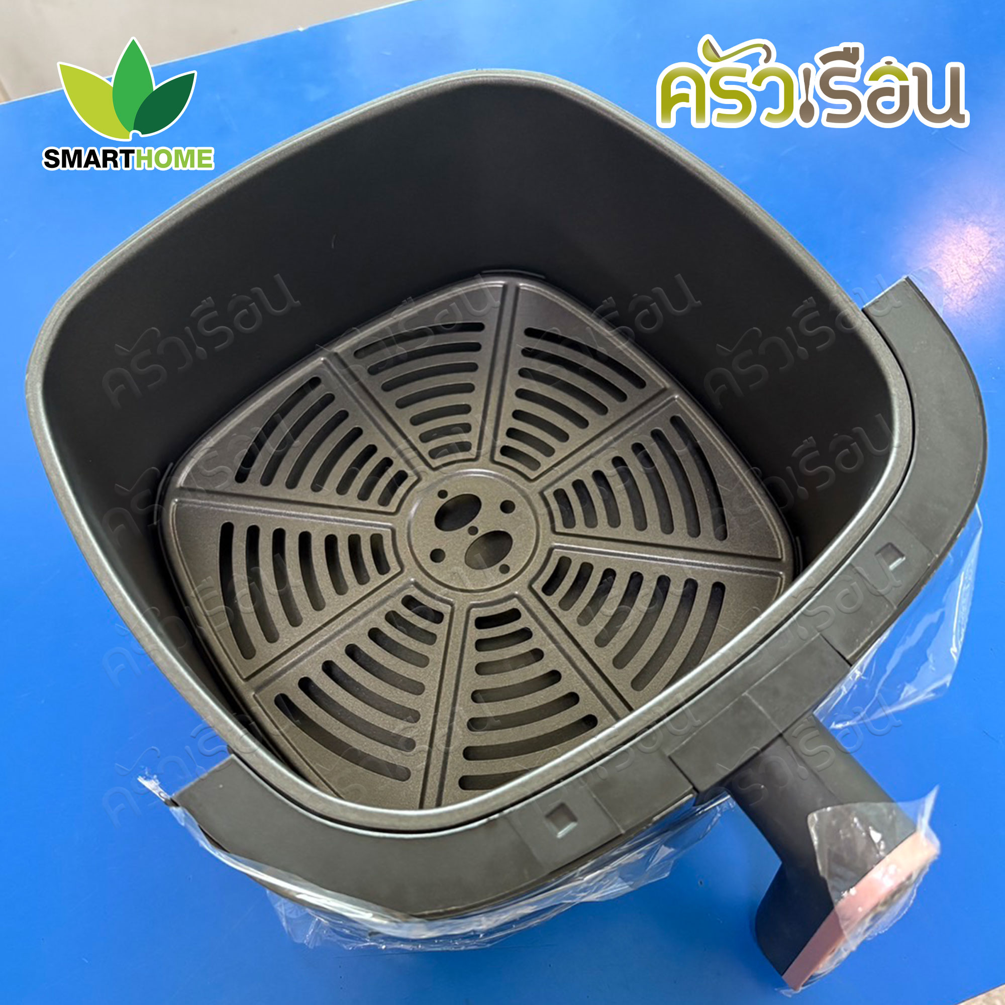 SMARTHOME หม้ออบลมร้อน หม้อทอดไร้น้ำมัน 5.5 ลิตร รุ่น MV-1407 มีมอก.