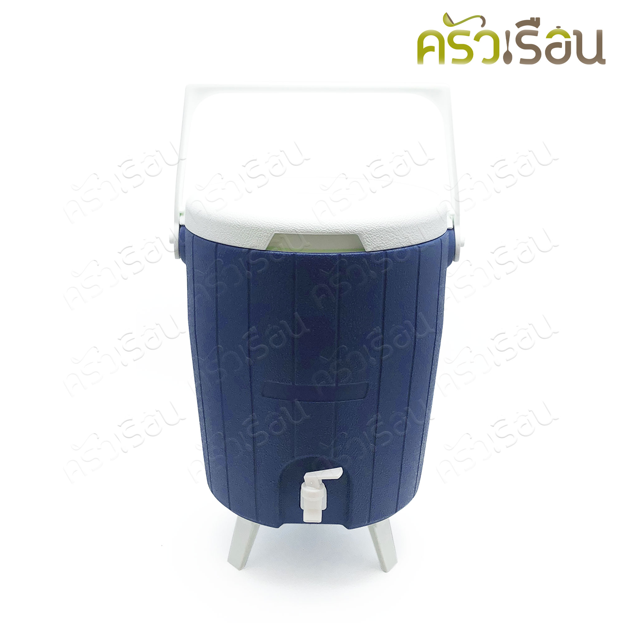 Reangwa Standard กระติก คูลเลอร์ กลม มีก๊อก สีน้ำเงิน 16 ลิตร 32 x 38.5 ซม. RW0334 กระติกน้ำแข็ง กระติกน้ำ กระติกมีก๊อก Hot and Cold Insulated Cooler Snow Bank