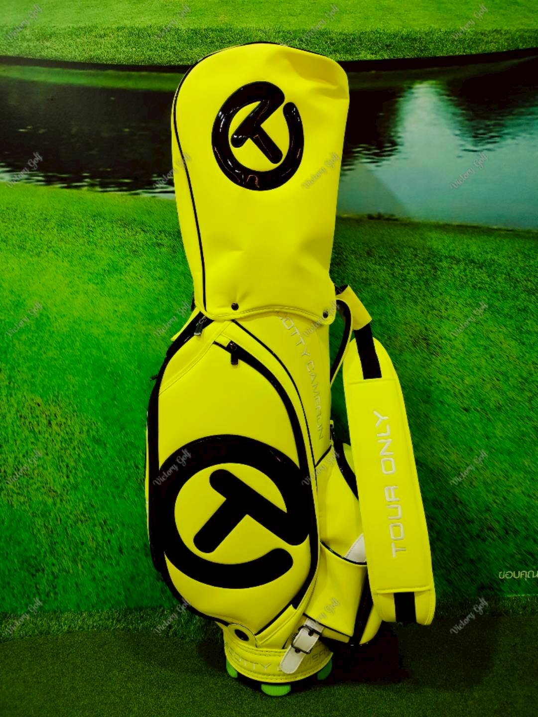 Golf Bag Scotty Cameron Tour ( PU Material ) 9.5” Neon-Yellow Color