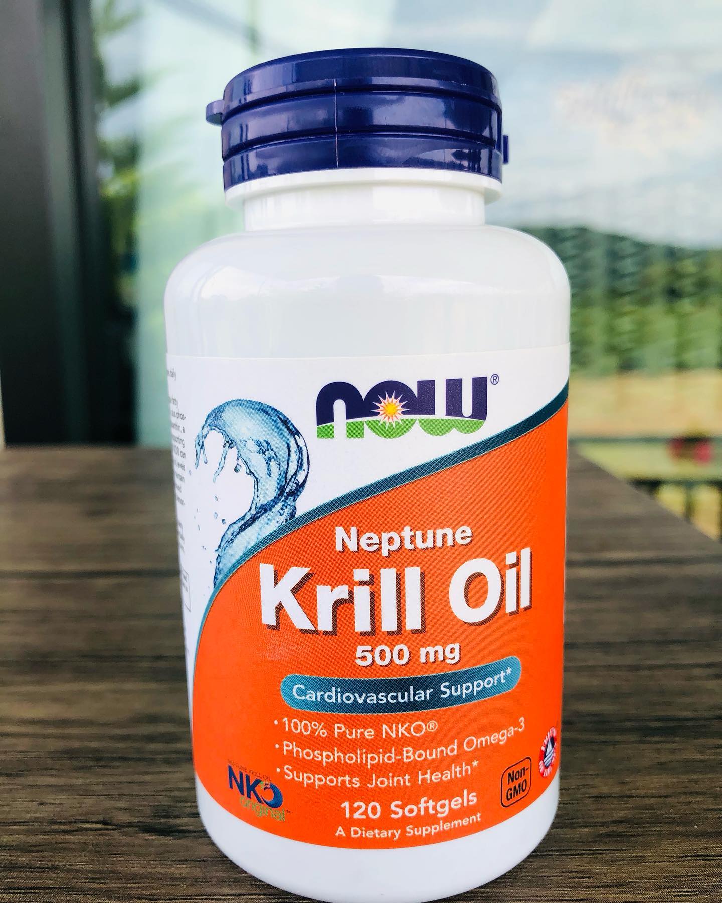 ลดคลอเรสเตอรอล Now foods Krill oil 500 mg 120 softgels