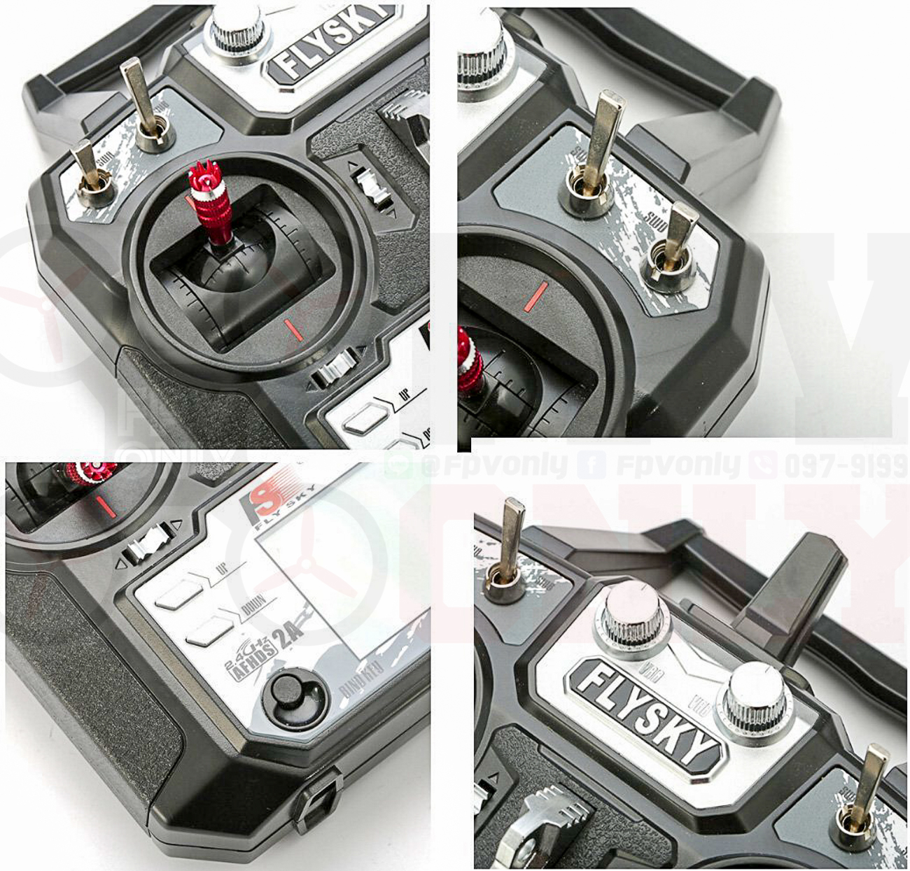 Flysky FS-i6X 10CH + Reciver 2.4GHz AFHDS RC Transmitter w Radio