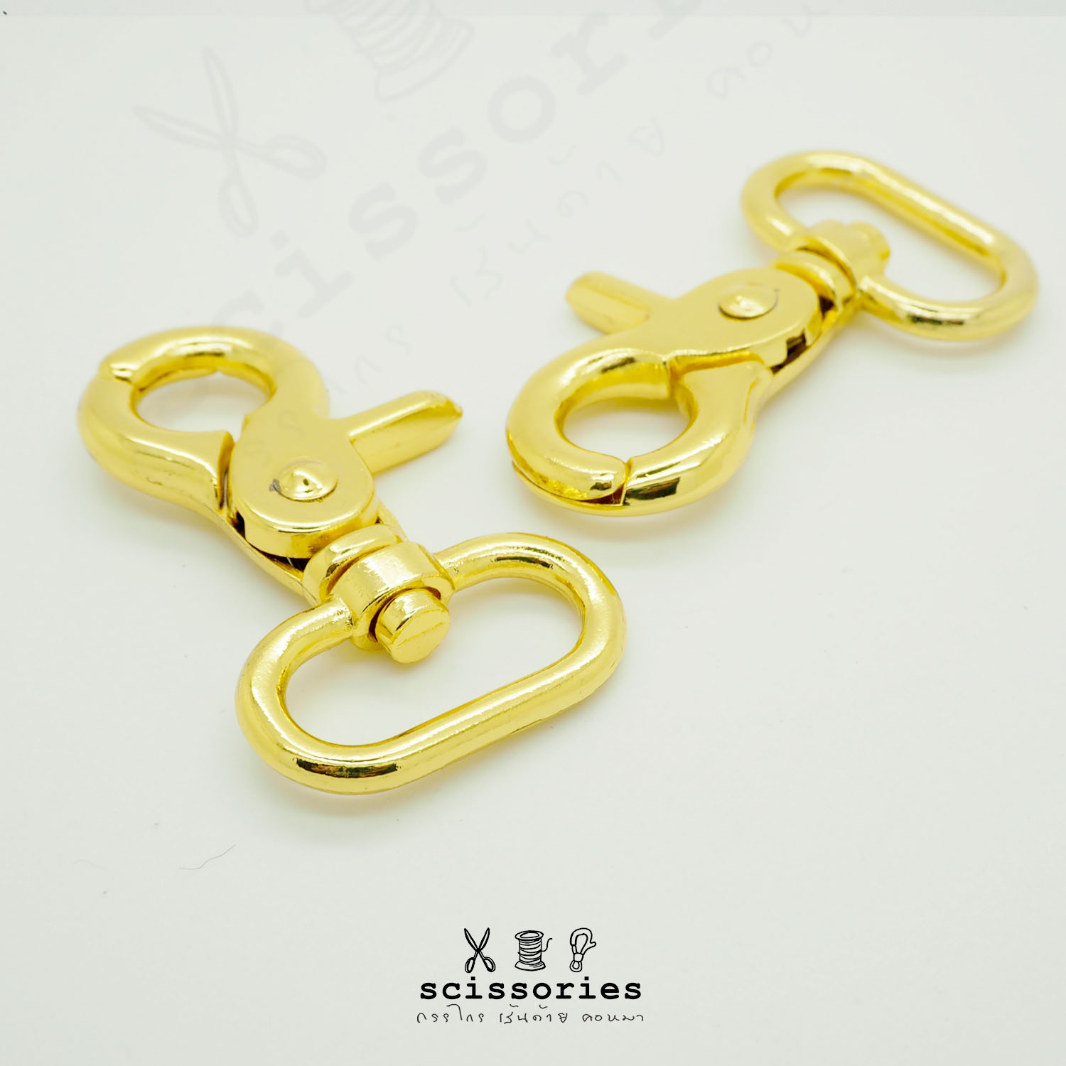 คอหมา1in สีทอง /2 ตัว