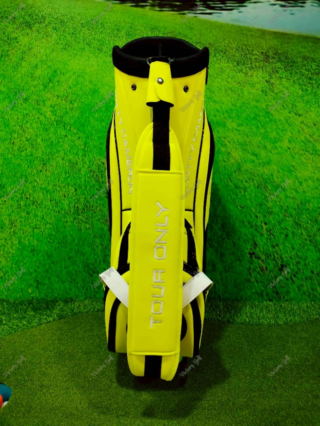 Golf Bag Scotty Cameron Tour ( PU Material ) 9.5” Neon-Yellow Color