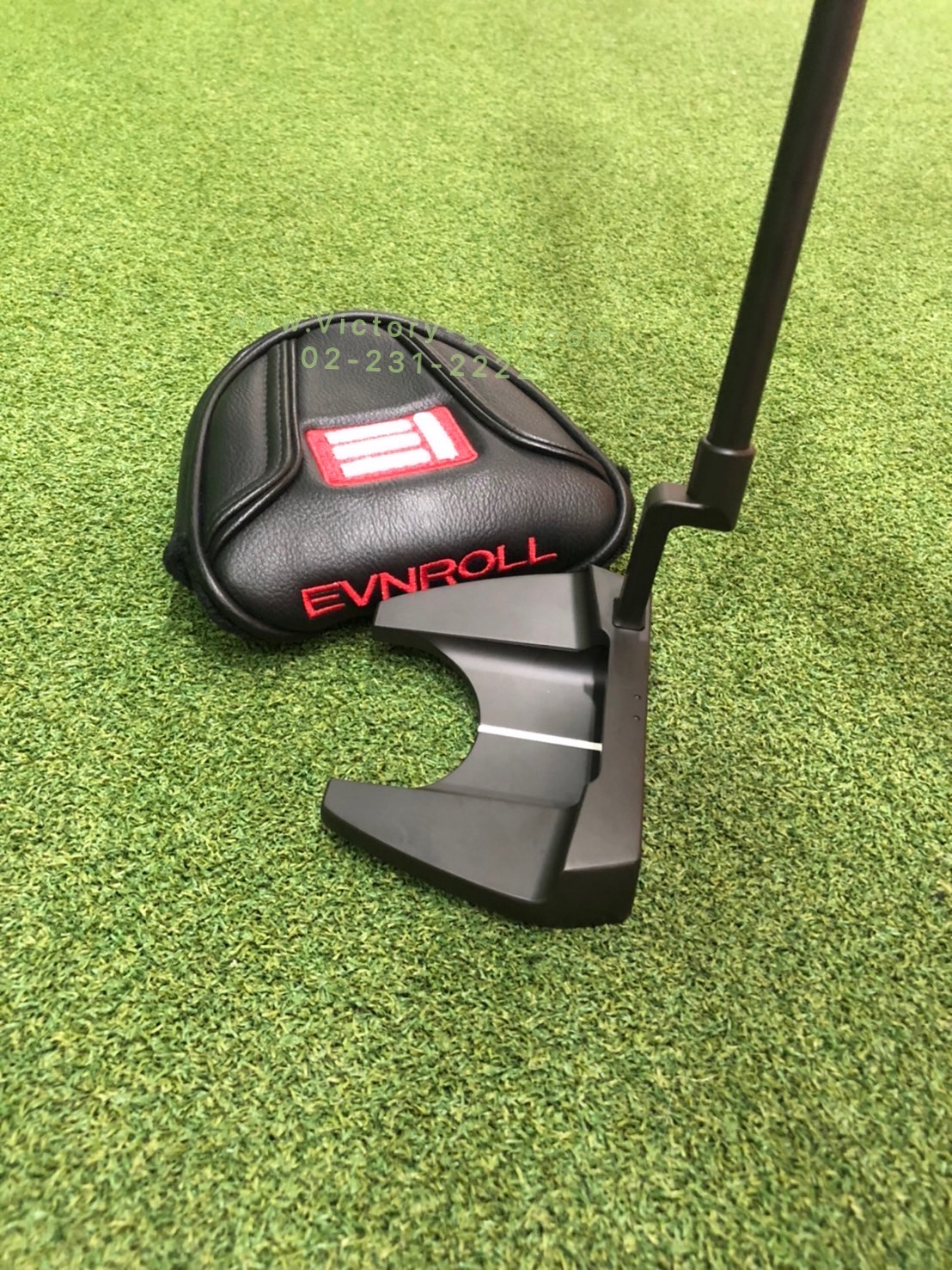 Putter EVNROLL ER5V Black 34” (Short Plumber Neck)