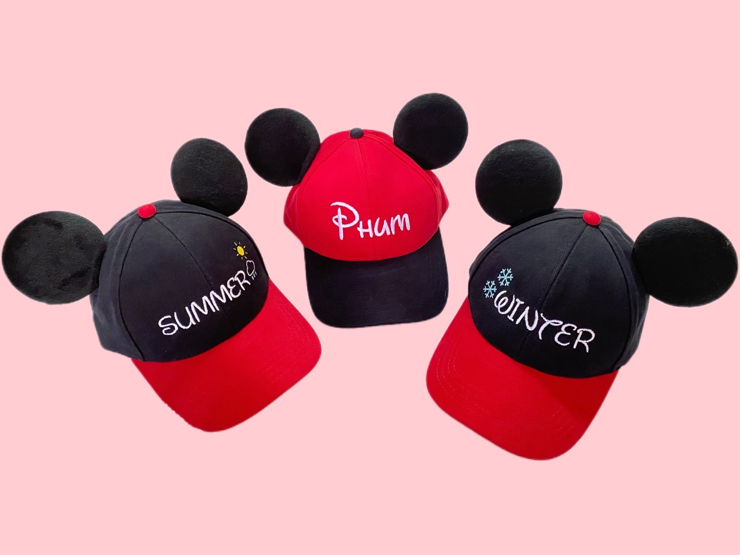 หมวกแก๊ปมิกกี้เมาส์ไซส์เด็ก ปักชื่อ (Mickey Mouse)