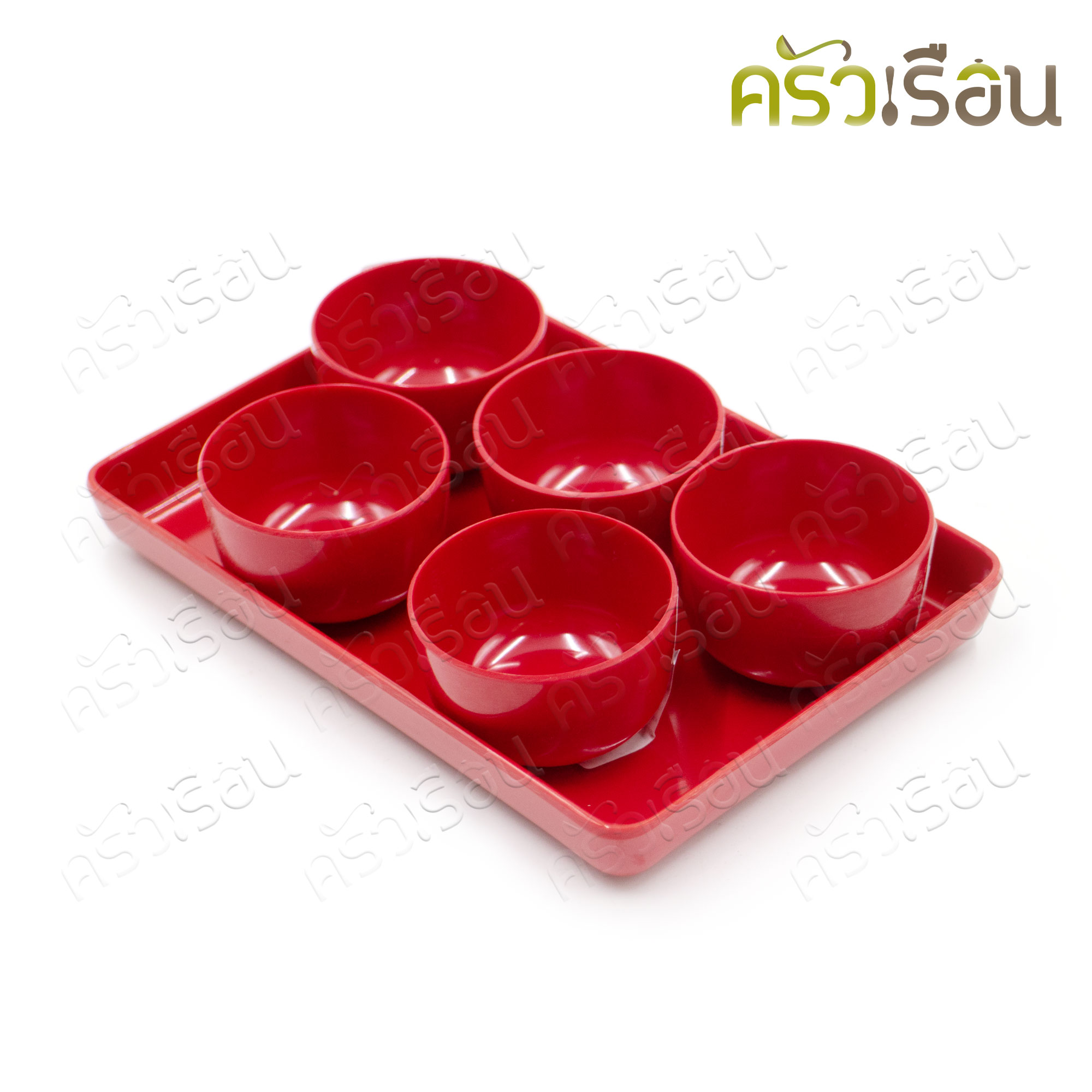 Superware [ราคาต่อใบ ตามตัวเลือกสินค้า] ถาดชา ถ้วยชา เมลามีน สีแดง (ขายแยก) C139-2 T145-6.5 ถาดน้ำชา ถ้วยน้ำชา ไหว้เจ้า