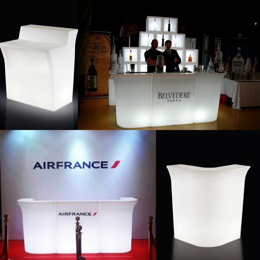 RENT/ให้เช่า: เคาน์เตอร์บาร์ LED เรืองแสง รุ่น GA(2.5m.)