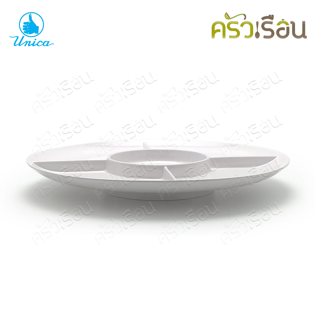 Unica Melamine appetizer tray, 5 compartments, 11.5 inches P951-11.5 serving compartment tray.