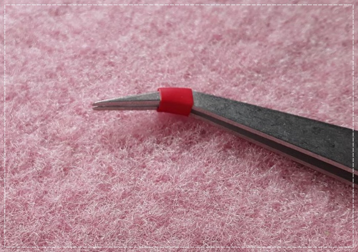 คีมคีบด้ายปลายงอ