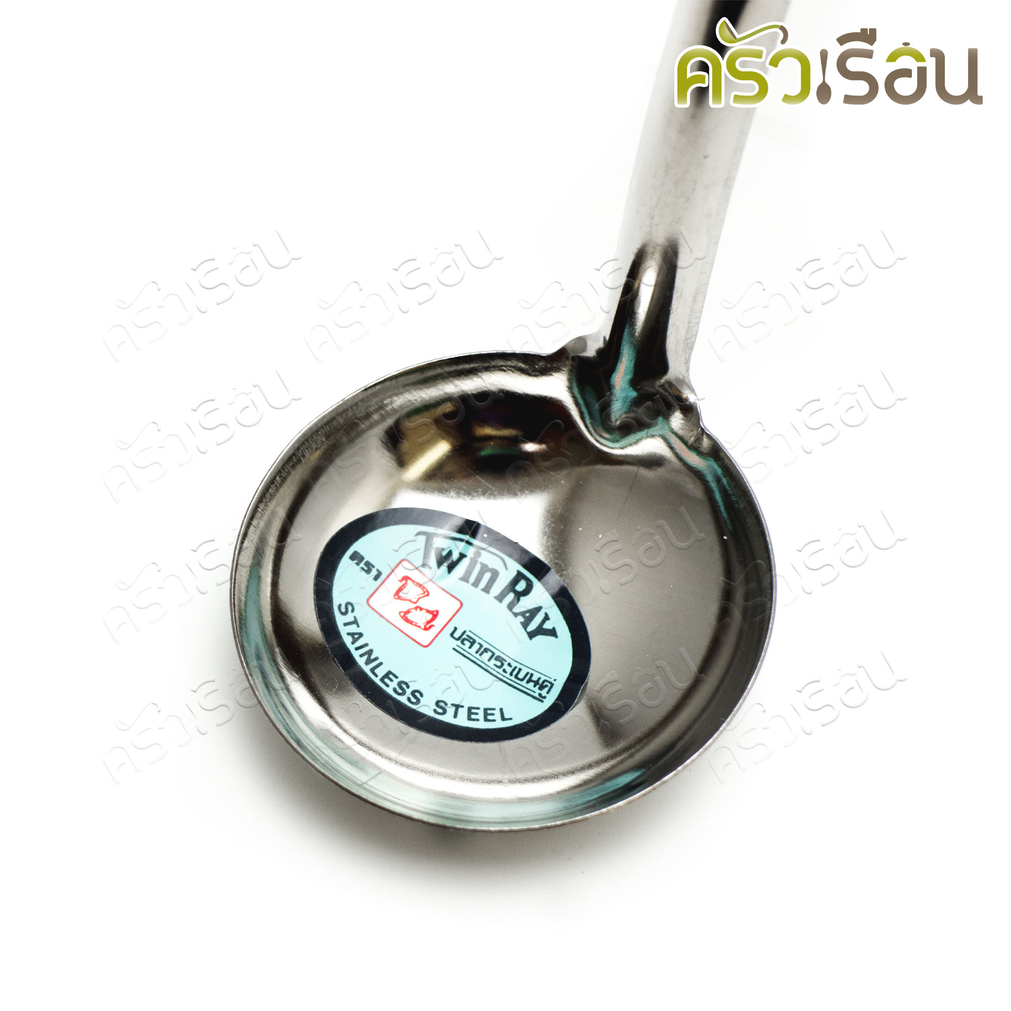 Twin Ray [ 12 อัน ] กระบวย สเตนเลส ปลายงอ 5.5 ซม. #001 กระบวยหม้อไฟ ช้อนตักน้ำจิ้ม Twinray