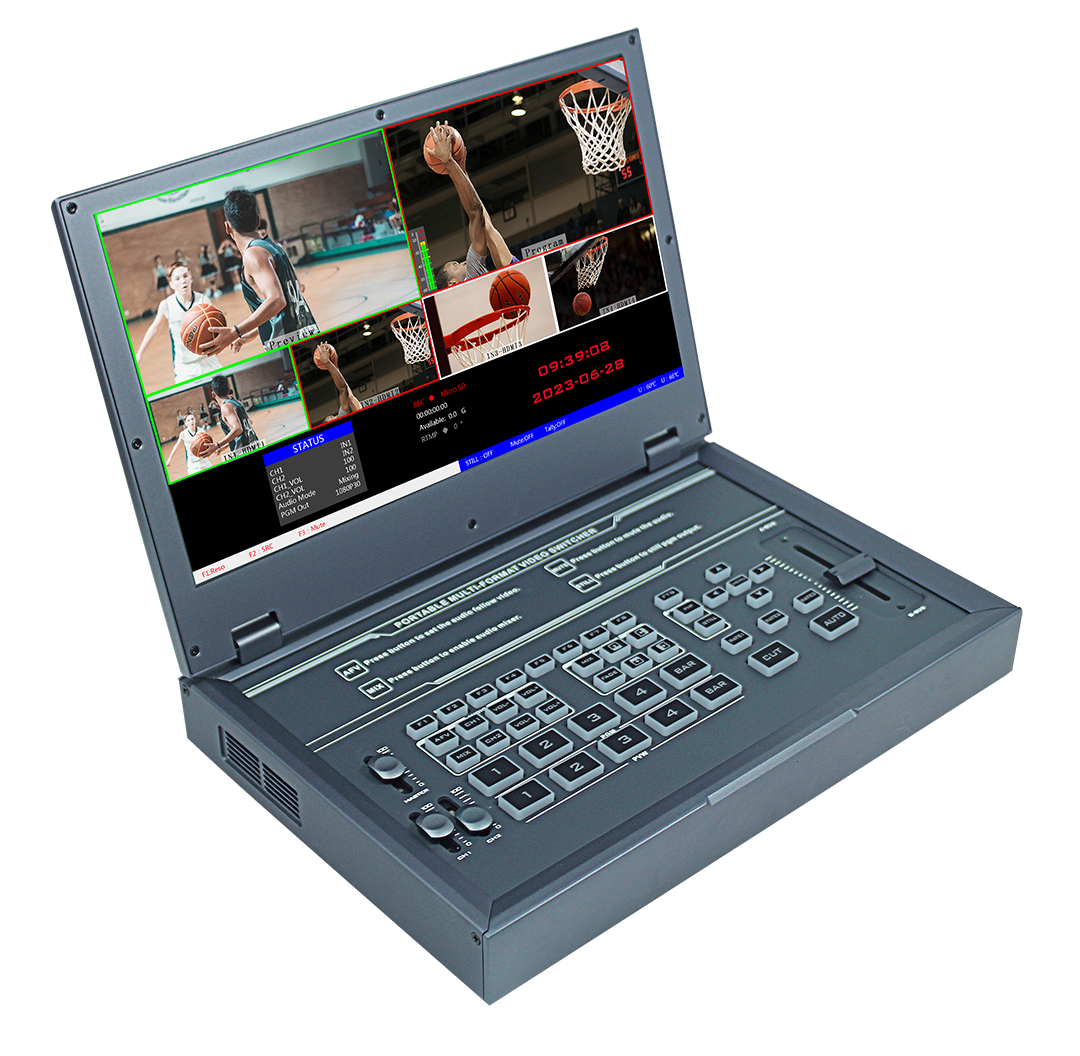 DeviceWell HDS9325: เครื่องสลับสัญญาณวิดีโอ 5 ช่อง แบบ All-in-One รองรับ 4K Input พร้อม Live Streaming, บันทึก และ Keying ขั้นสูง