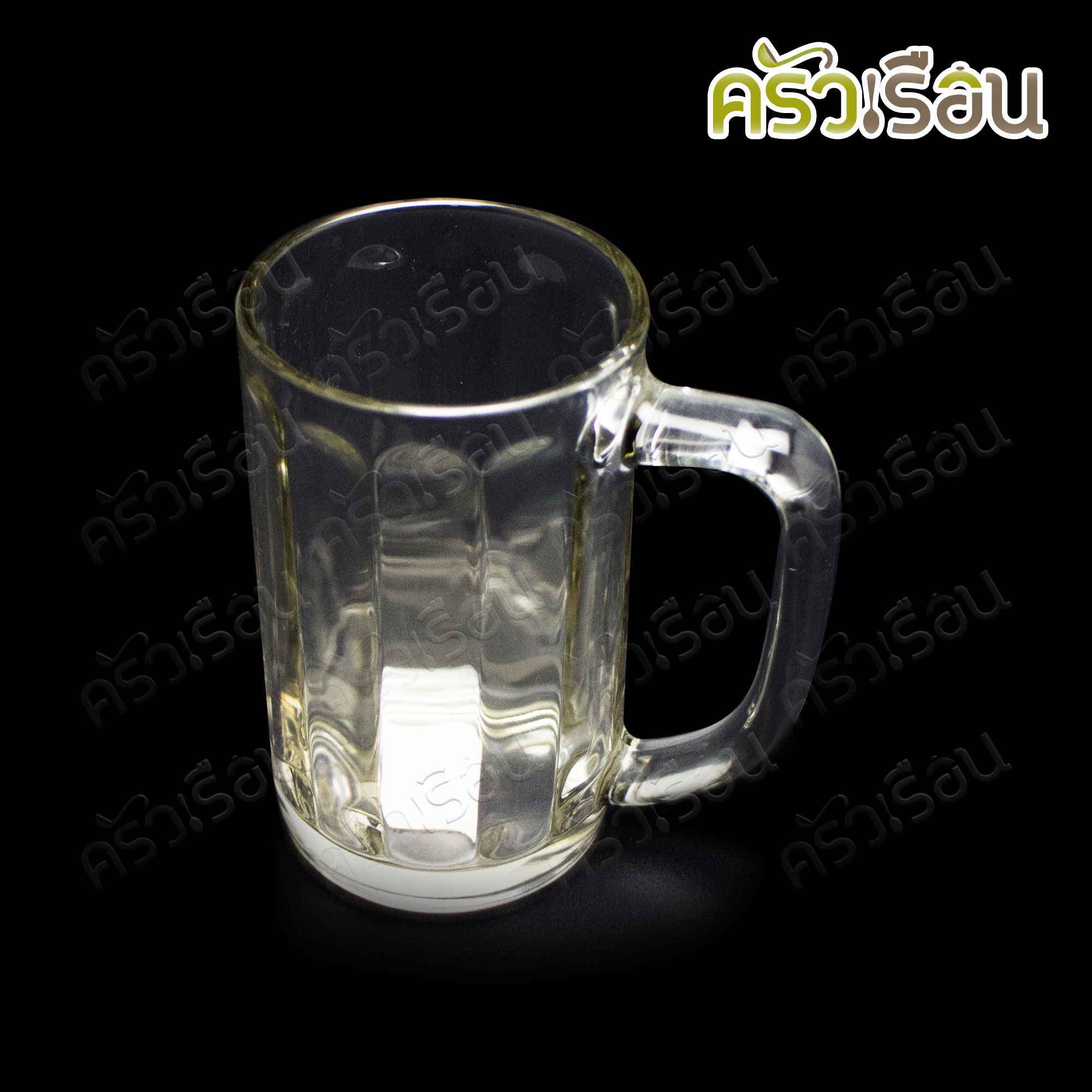 UNION GLASS แก้วเบียร์ ริ้วตั้ง 500 ml. (17.5 oz.) #366 Mug TD 80.80 x MD 125.50 x BD 75.20 x H 140 mm.