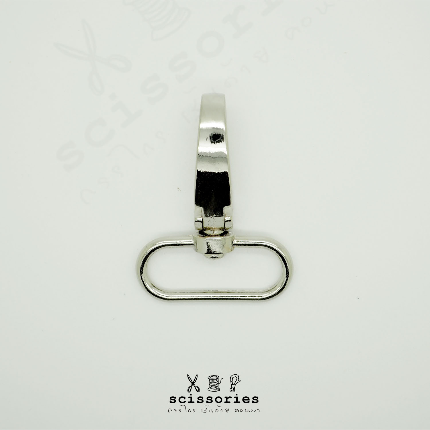 คอหมา 1.2 in สีเงิน/2 ตัว