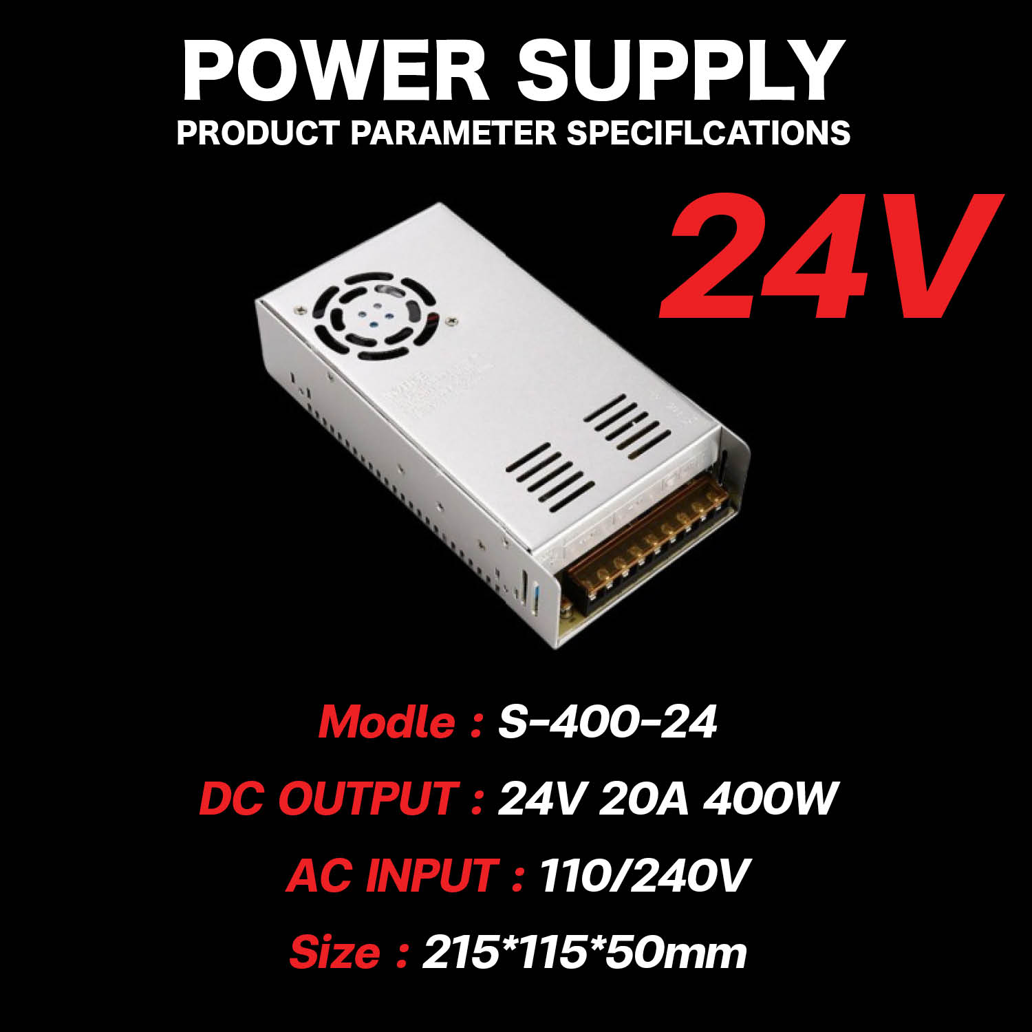 Switching Power Supply มาตฐาน สวิตชิ่งเพาเวอร์ซัพพลาย หม้อแปลง Adapter LED 12V 24V 25A 40A 600W 1000W สวิทช์ไฟ สวิตช์ไฟ