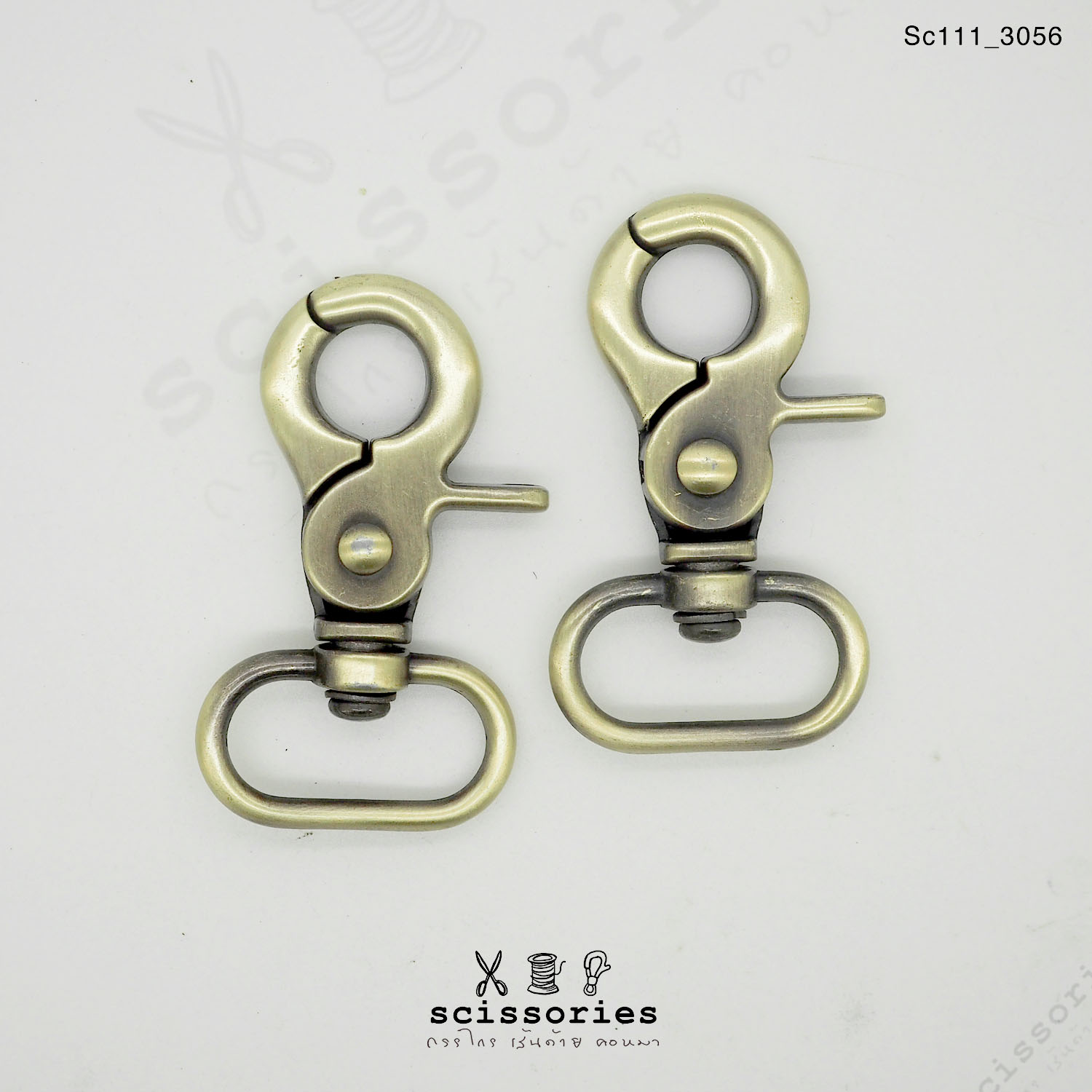 คอหมาเกี่ยว 1 นิ้ว สีเหลืองปัดจำนวน2 ตัว