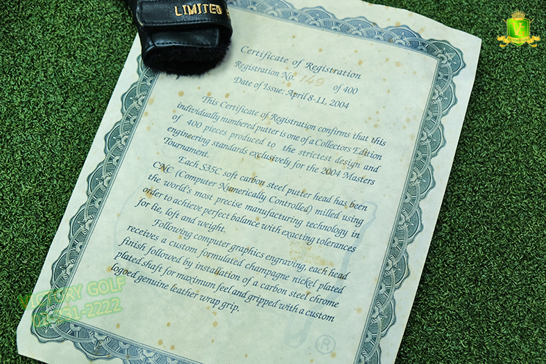 Putter THE MASTER Collectors Edittion M2004 419 OF 400 ของหายากจากรายการ The Master