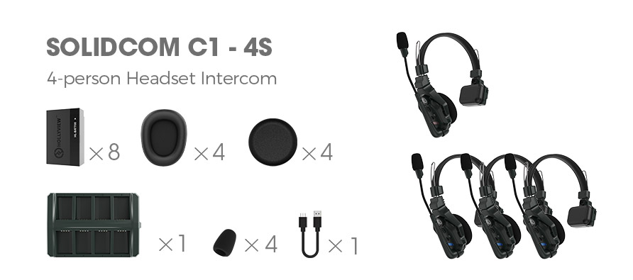 Solidcom C1-4S 4 Users Wireless Headset System ( Single Headset )