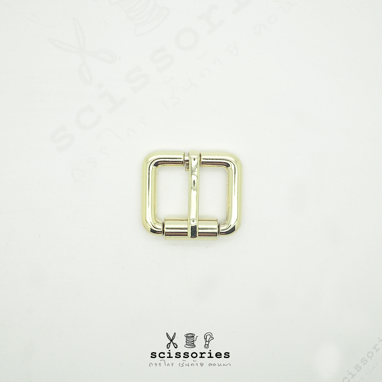 เข็มขัด ลูกกลิ้ง 2cm สีทอง Gold/2ตัว