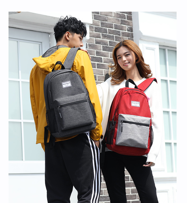 AspenSport Backpack Laptop กระเป๋าสะพายหลัง กระเป๋าโน๊ตบุ๊ค 14-16 นิ้ว กระเป๋าเดินทาง รุ่น AS-B81 ขนาด ดำ-เทา
