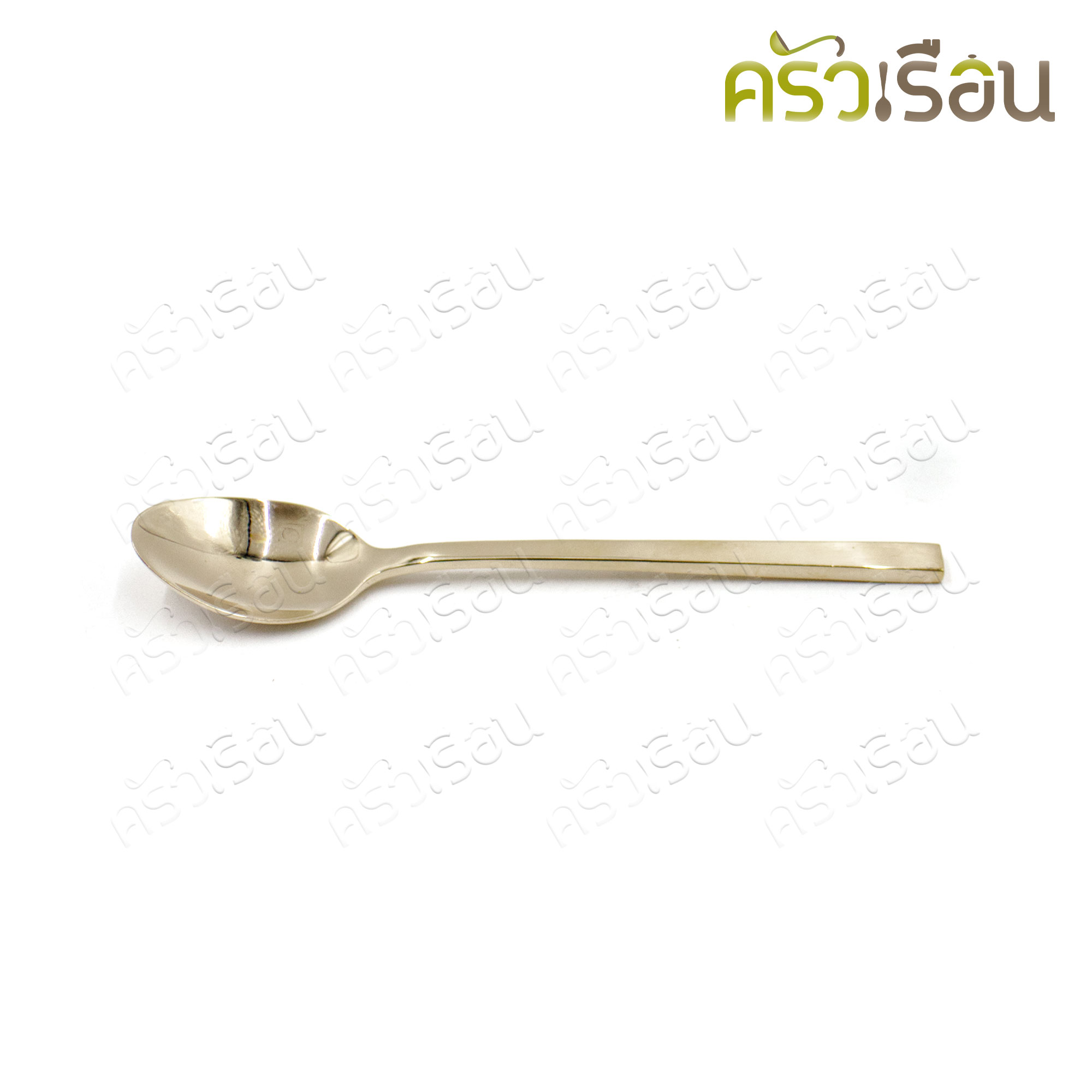Brass coffee spoon, plain pattern, 12.5 cm. [Price per piece]