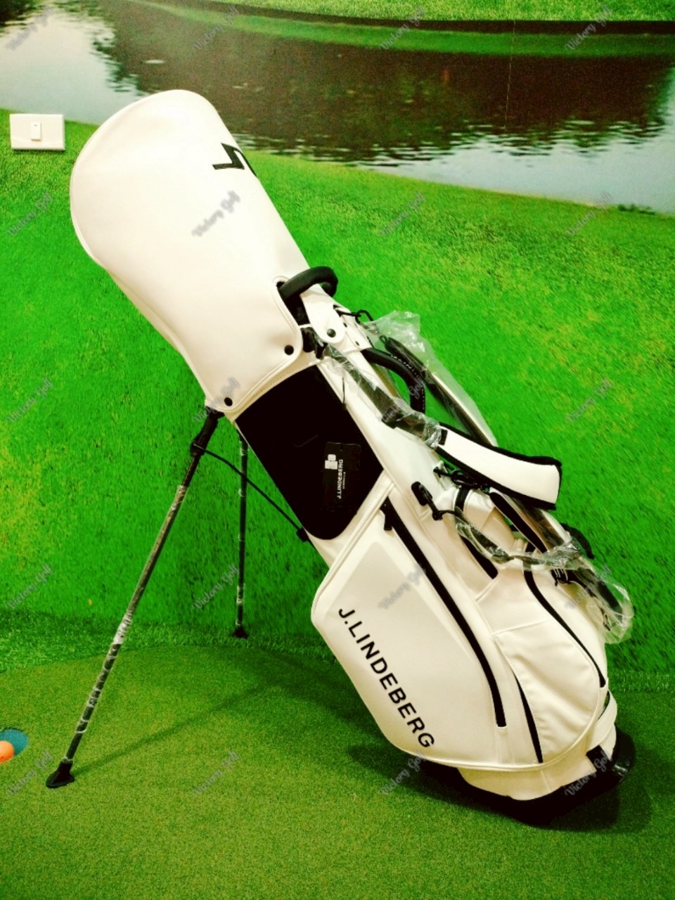 Stand Bag J. Lindeberg White Color