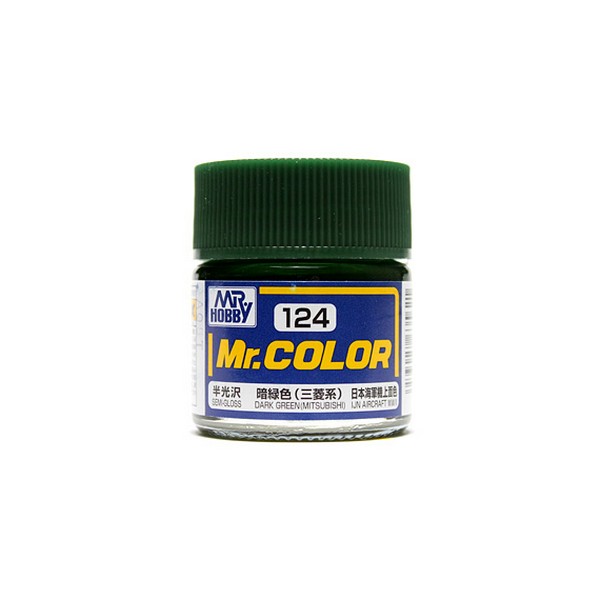 Mr.Color C124 Dark Green (Mitsubishi) Semi-Gloss (10ml) 4973028635621 Mr. Hobby