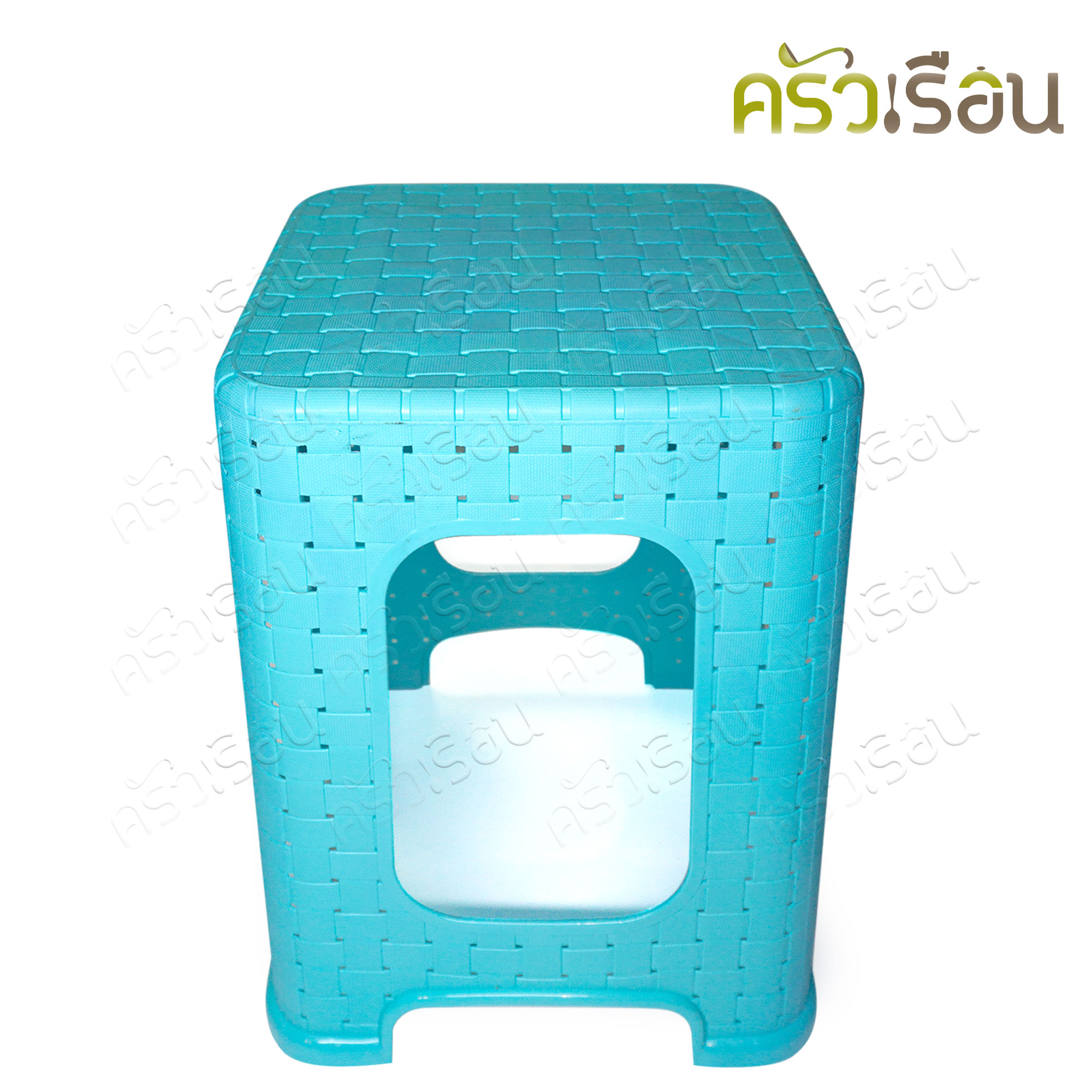 Sahachai เก้าอี้ พลาสติก ลายหวาย 31 x 31 x 46 ซม. 2019 [ราคาต่อตัว] สหชัย เก้าอี้ ไม่มีพนักพิง คละสี