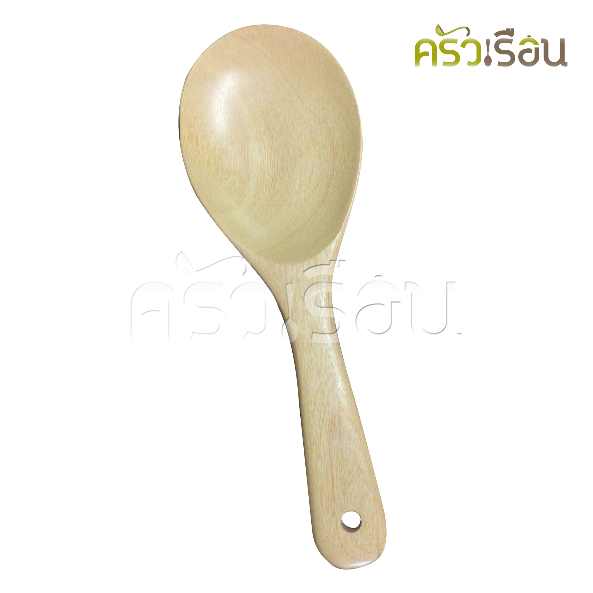 CMG ทัพพี ไม้ยาง 6.7 ซม.x 22 ซม. ทัพพีไม้