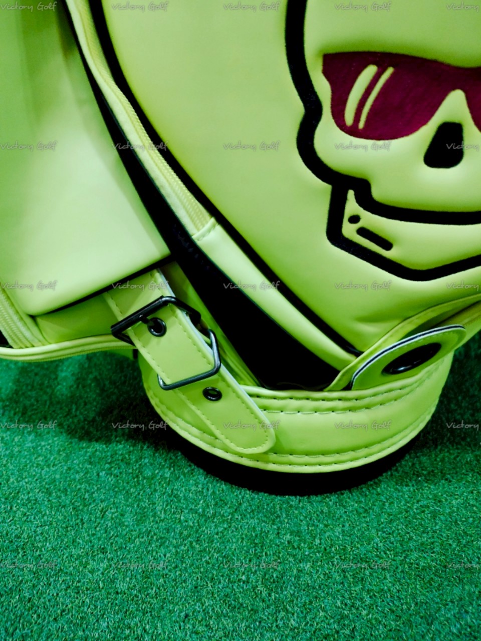 Golf bag SWAG ( PU Material ) 9.5 ( Waterproof zipper ) neon green Color