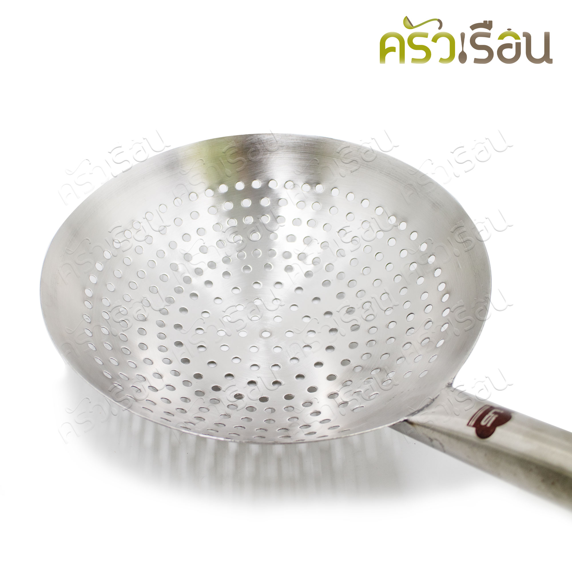 US กระชอน สเตนเลส รูกลม 11 นิ้ว ด้ามสเตนเลส MANQ-11 กระชอนตักของทอด