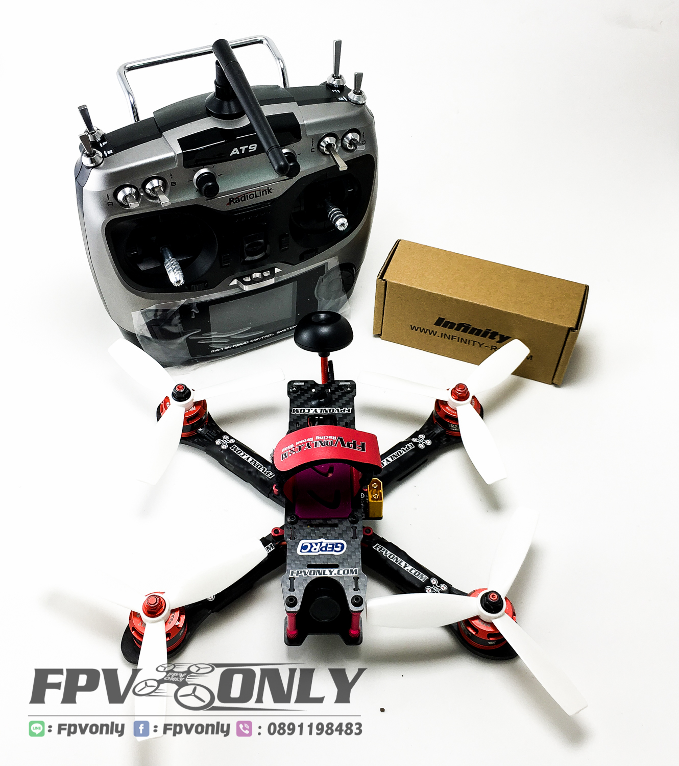 ชุดประกอบ ที่ 20 RTF [Drone + FPV Set + Radio]