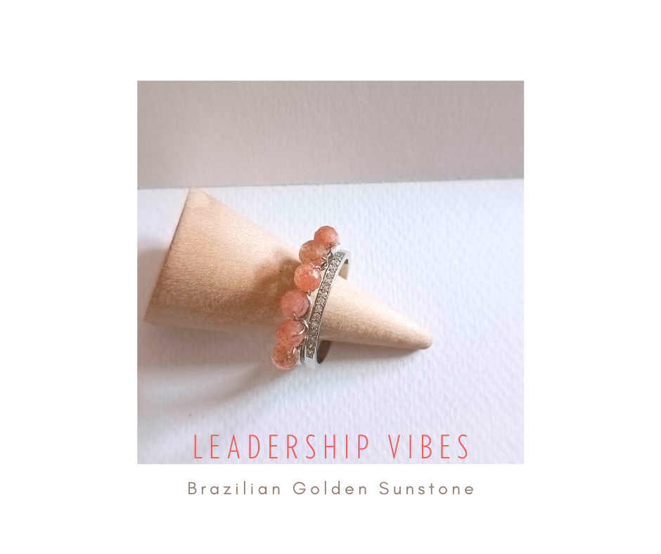 "The Crown" Ring Collection แหวนหินแท้ Brazilian Golden Sunstone (Leadership Energy)
