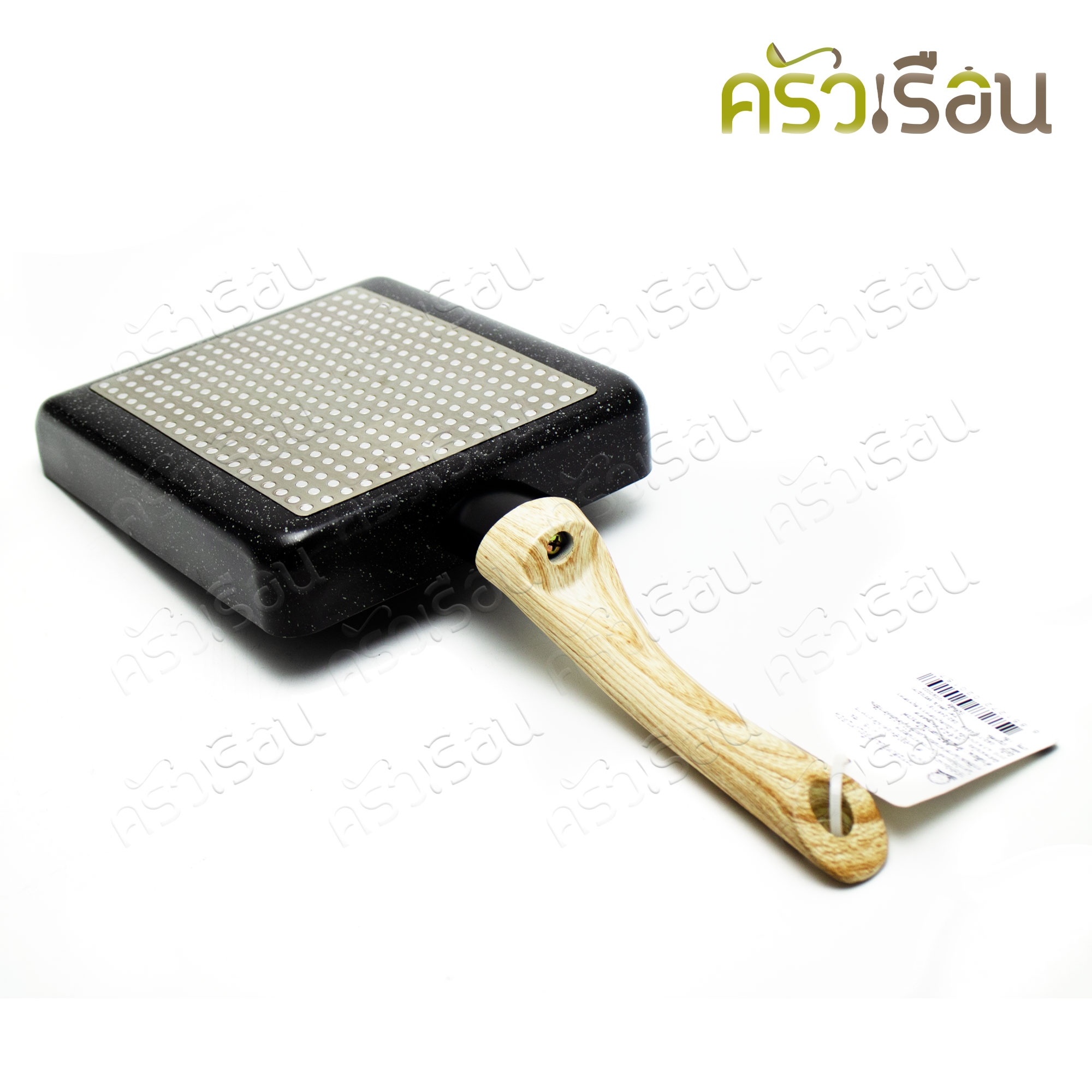 CPK กระทะไข่ม้วน เหลี่ยม เคลือบเทฟล่อน 18 x 15 ซม. ใช้กับเตาแม่เหล็กไฟฟ้าได้ Induction cooker กระทะเคลือบเทฟล่อน