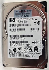 (438628-001) ขาย - จำหน่าย - จัดซื้ออะไหล่ - ราคาถูก HP 72GB Hot-Plug Dual-Port 2.5-inch 10K RPM SAS Hard Drive with Tray