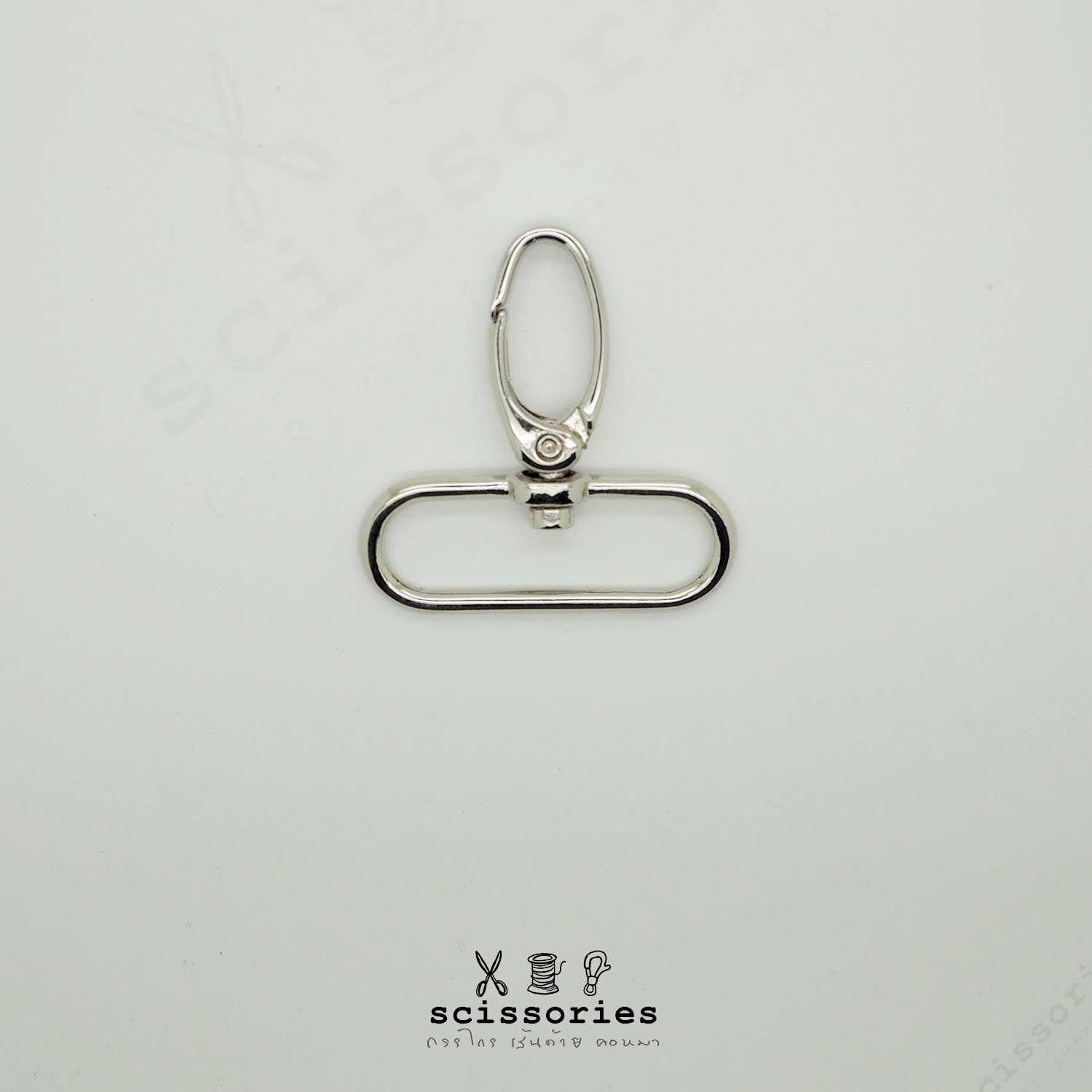 คอหมา 1.5in สีเงิน/2 ตัว